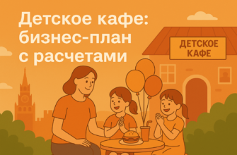 Бизнес-план детского кафе с расчетами